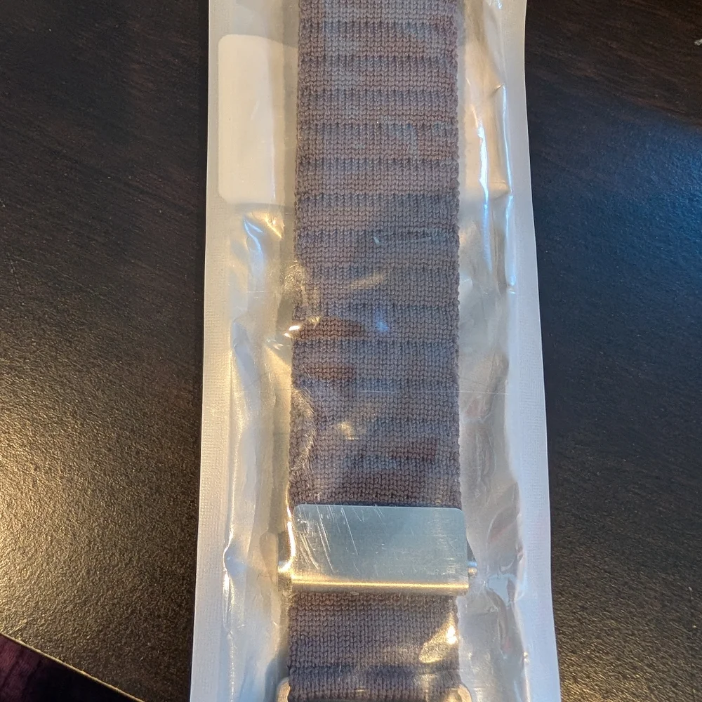 Grey Nylon Sport Loop Band Compatible with Apple Watch Band